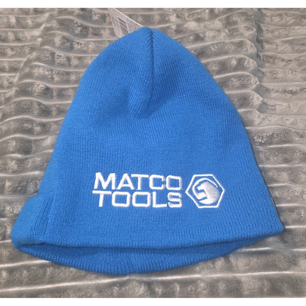 Matco Tools Bluetooth Blue Beanie Hat USB Rechargeable MTCBTBEANIEL One Size